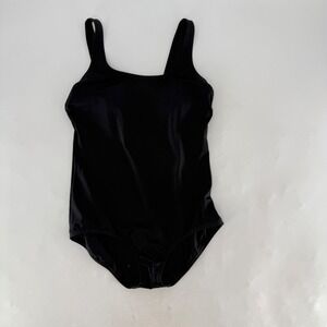 Lands' End Black One Piece Swimsuit Women's‎ Size 12 Comfortable